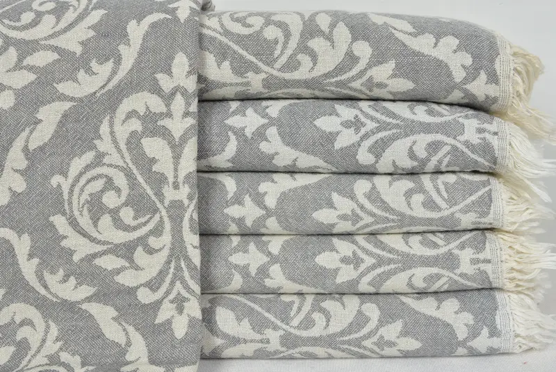 Beach towel, Peshtemal Towel, 68x36 Cotton Baroque Towel, Girls Weekend Getaways Gifts, Boyfriend Christmas Gift, Bulk Order Towel, Bridesmaid Gifts - 1