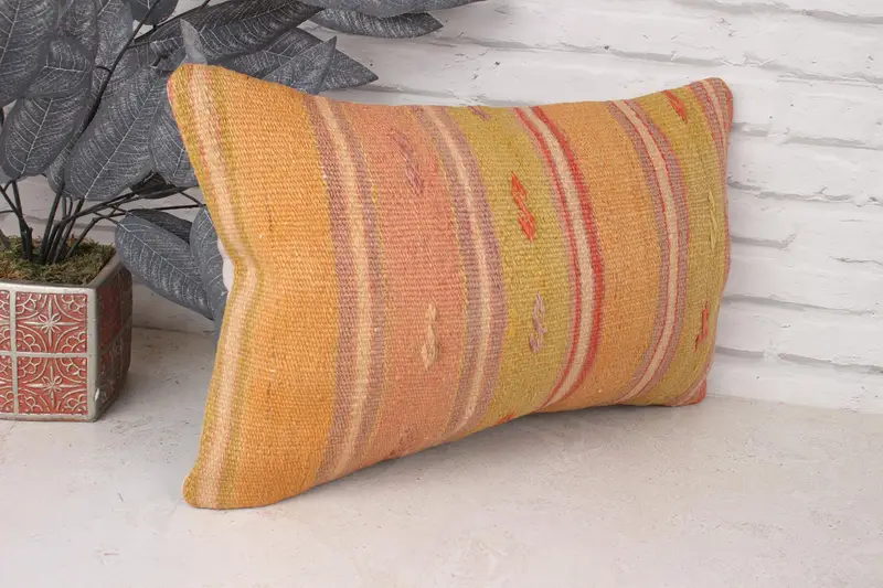 Pillow for Couch, Cushion, 12x20 Green Cushion Case, Designer Throw Cushion Cover, Home Decor Pillow, Boho Pillow Sham Cover, Natural Pillow Case - 3