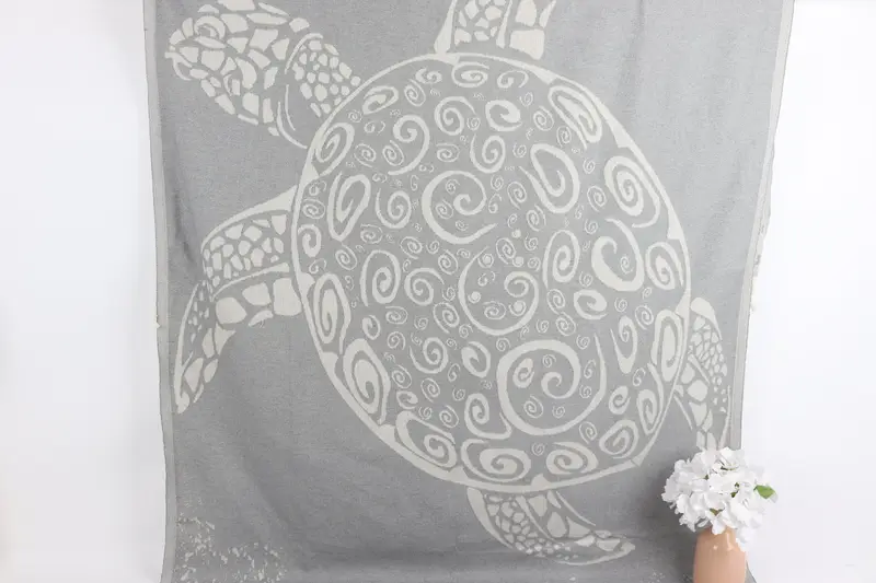70x40 Cotton Carretta Patterned Towel, Beach Towel Monogram, Bachelorette Party Gift, Turkish Towel USA, Gifts For Him, Family Gift, Summer Towel - 1