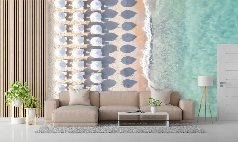 Elegante Tapete mit Küstenmuster: Verwandeln Sie Ihren Raum mit dem Charme des Ozeans