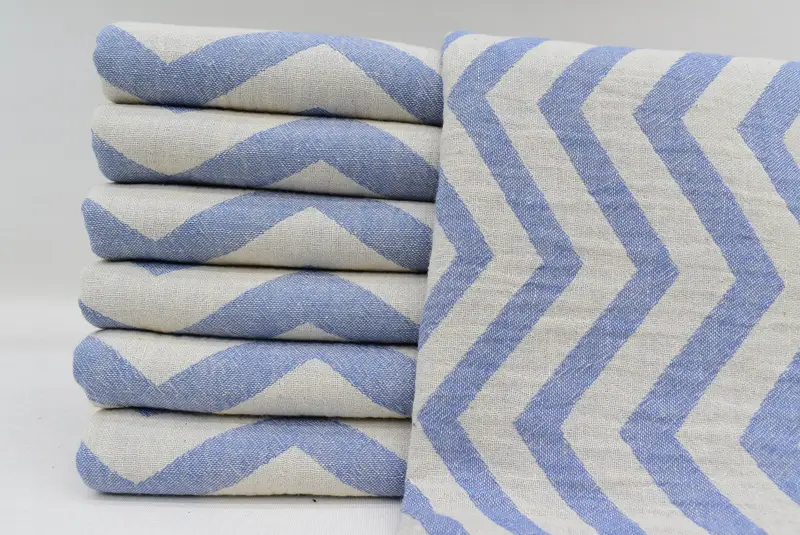 Personalized Gift, Monogram Hand Towel, Bachelorette Favor, Spooky Bachelorette Party Gifts, Bathroom Towels, 40x24 Cotton Zigzag Design Towel - 1