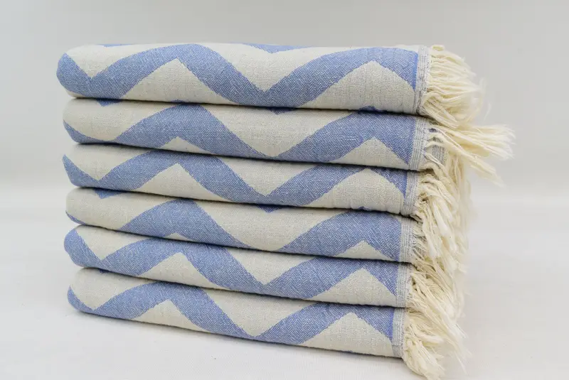 Personalized Gift, Monogram Hand Towel, Bachelorette Favor, Spooky Bachelorette Party Gifts, Bathroom Towels, 40x24 Cotton Zigzag Design Towel - 4