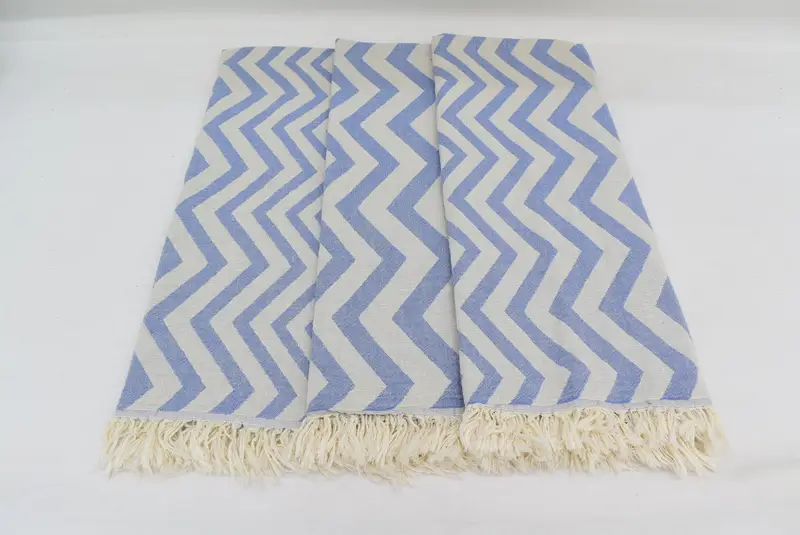 Personalized Gift, Monogram Hand Towel, Bachelorette Favor, Spooky Bachelorette Party Gifts, Bathroom Towels, 40x24 Cotton Zigzag Design Towel - 6