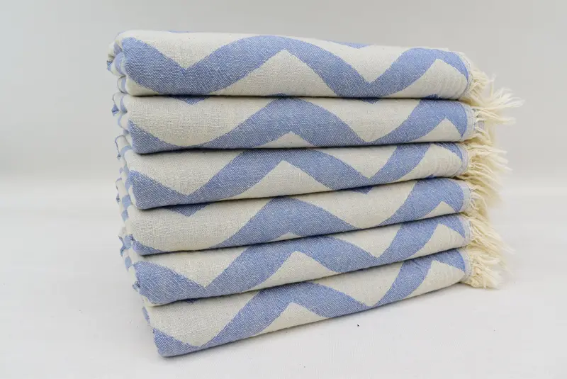 Personalized Gift, Monogram Hand Towel, Bachelorette Favor, Spooky Bachelorette Party Gifts, Bathroom Towels, 40x24 Cotton Zigzag Design Towel - 3