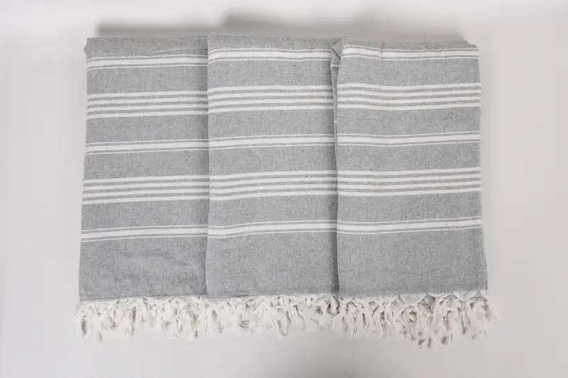 Quick-dry towel, Bridesmaid Gift, 70x40 Cotton Striped Towel, Unique Turkish towel with custom embroidery USA, Handmade Gift, Birthday Gift - 7