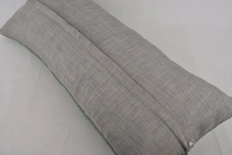Designer Throw Pillow Case, 16x36 Gray Cushion Case, Turkish Pillow, Floor Pillow Sham, Gift Pillow, Pillow for Couch, Pillow Cover - 7