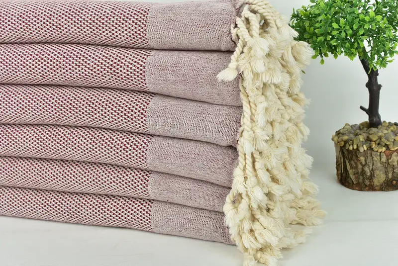Lightweight towel, Personalised Gift, Luxury towel, Gifts For Him, Personalized Turkish bath towel for home decor, 70x40 Cotton Geometric Towel - 3