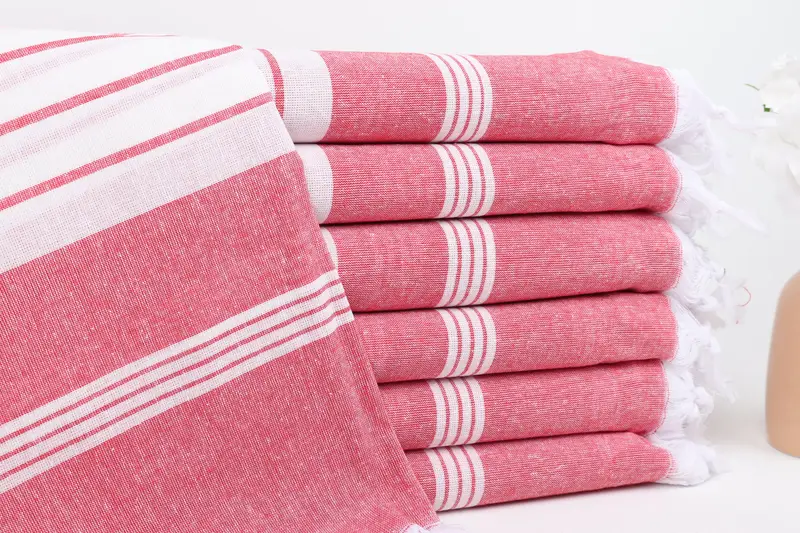 Fringed Turkish towel for poolside, Summer Gift, Birthday Gift, 68x36 Cotton Striped Towel, Bath towel, Custom Beach Towel, Custom Wedding Towel - 1