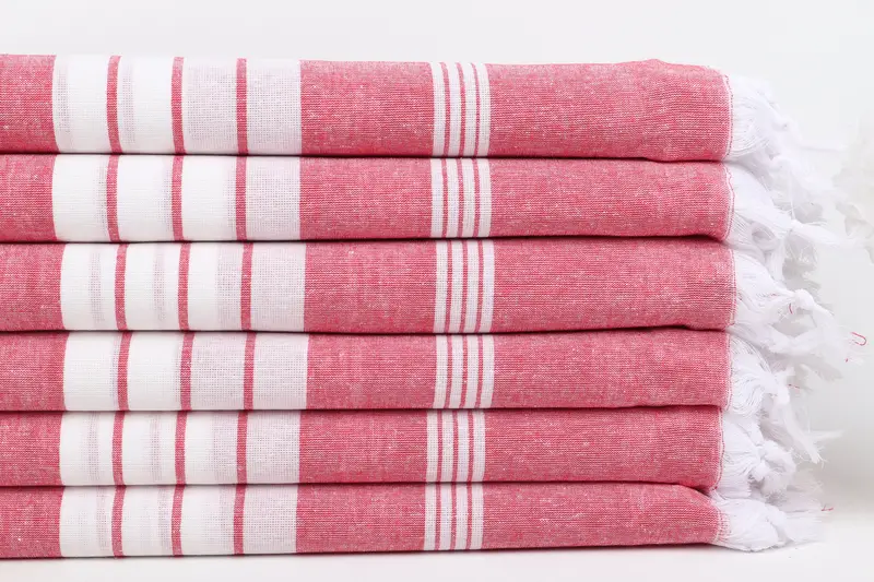 Fringed Turkish towel for poolside, Summer Gift, Birthday Gift, 68x36 Cotton Striped Towel, Bath towel, Custom Beach Towel, Custom Wedding Towel - 3