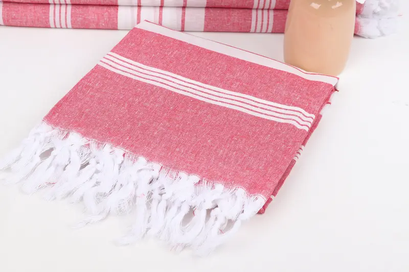 Fringed Turkish towel for poolside, Summer Gift, Birthday Gift, 68x36 Cotton Striped Towel, Bath towel, Custom Beach Towel, Custom Wedding Towel - 5