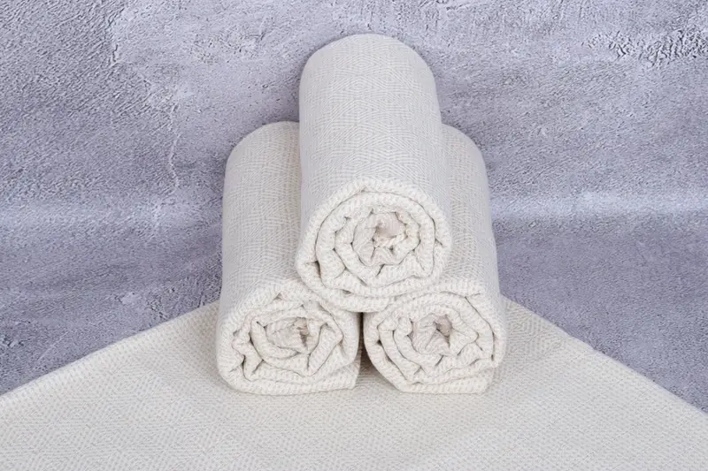 70x40 Cotton Diamond Towel, Bachelorette Gifts, Monogram Turkish Towel, Handwoven Turkish Towel, Organic Turkish towel, Wedding Day Gift For Bride - 7