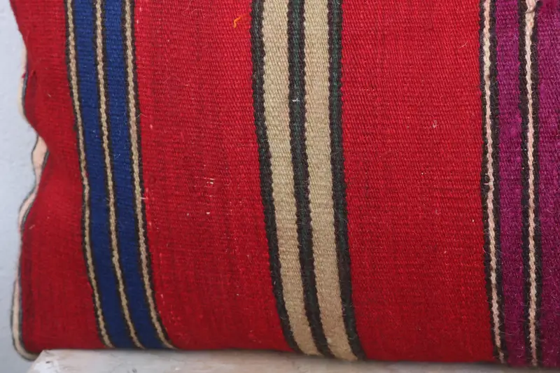 Pillow Case, Home Decor Pillow, Antique Pillows, Shabby Chic Cushion, Kilim Rug Cushion Cover, 16x36 Red Pillow Cover, Interior Designer Pillow - 3