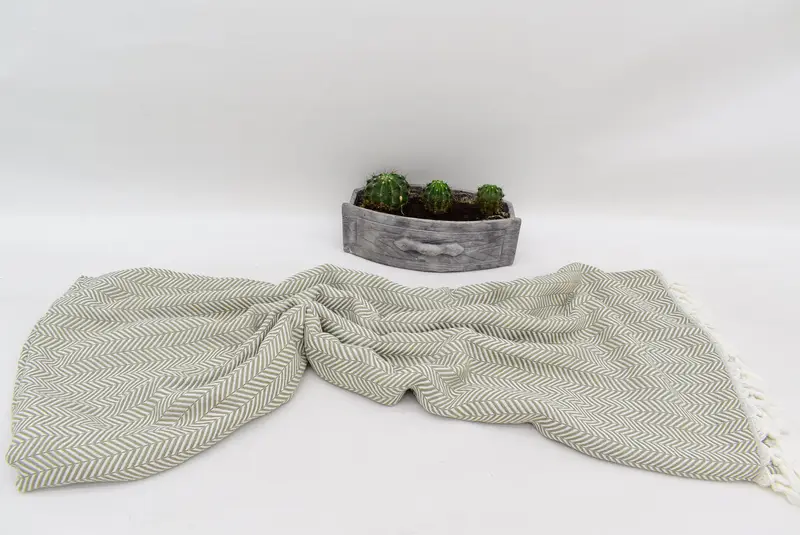 92x76 Cotton Chevron Towel, Shower Curtain, Bachelorette Gifts, Couch Blanket, Organic Throw, Bridesmaid Gifts, Woven Blanket, Oversized Beach Towel - 4