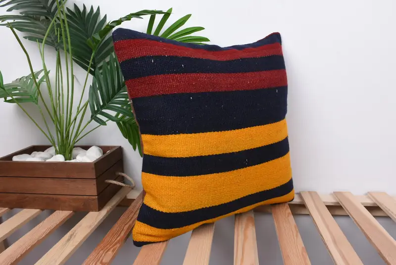 18x18 Blue Cushion, Interior Designer Pillow, Cushion, Home Decor Pillow, Christmas Cushion Case, Accent Pillow Sham, Antique Pillows - 4