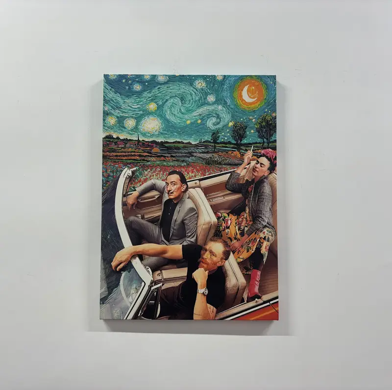Frida Kahlo, Salvador Dali, Vincent Van Gogh Sanat, Pop Art Canvas, Bir Zamanlar Bir Zamanlar Sanat, Banksy Starry Night, Ünlü Sanatçı, Modern Baskı Sanatı - 1
