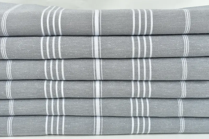 Bridal Shower Gift, Turkish Cotton Throw Blanket, Woven Blanket, 96x80 Cotton Striped Towel, Custom Beach Blanket, Tablecloth, Decorative Bedspread - 2