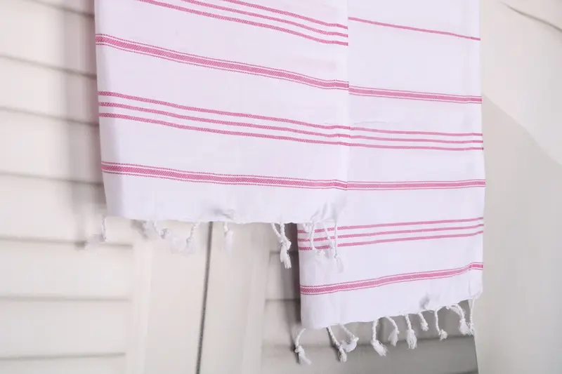 Beach Wedding Favor, Bridesmaid Gifts, Turkish Towel Hand Towel, Travel Towel, Bathroom Towels, Christmas Gift, 40x24 Cotton Striped Towel - 8