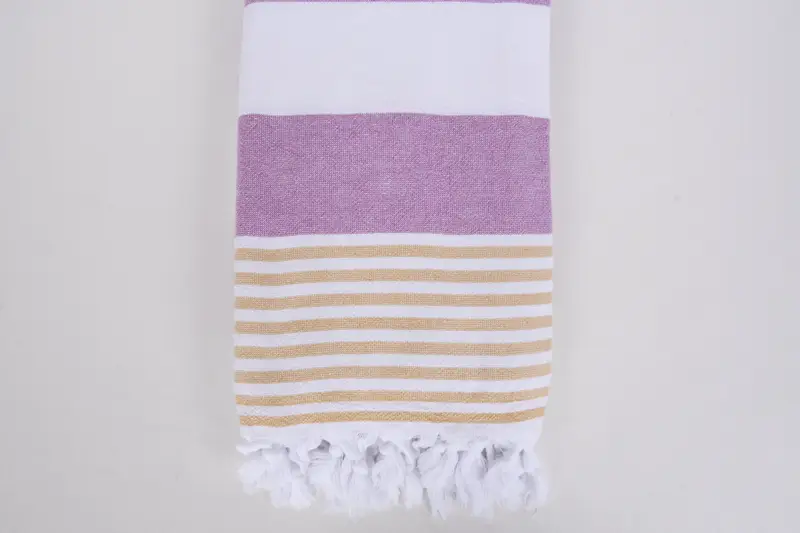 Turkish fouta towel for outdoor use, Housewarming Gift, Quick-dry peshtemal, 68x36 Cotton Striped Terry Towel, Turkish beach towel, Peshtemal - 3
