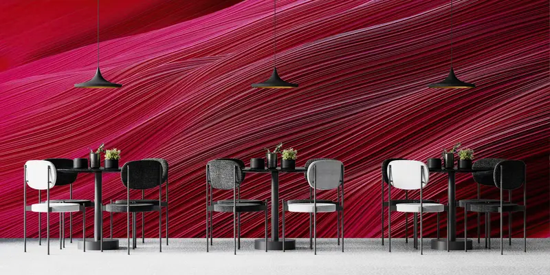 3d Wall Paper,Red And Pink Tones Wall Art,Modern Wall Paper,Pink Wall Paper,Paper Wall Art ,Red Wall Decor, - 8
