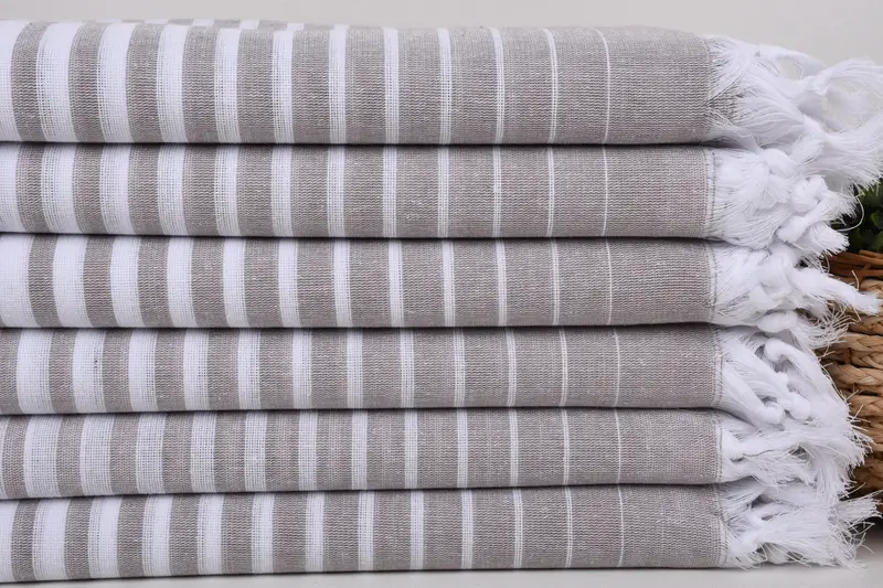 Gym Towel, Travel towel, Turkish Towel Beach, 70x40 Cotton Striped Towel, Bridesmaid Gift Towel, Turkish Beach Towel Monogram, Christmas Gift - 2