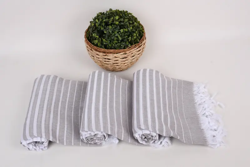 Gym Towel, Travel towel, Turkish Towel Beach, 70x40 Cotton Striped Towel, Bridesmaid Gift Towel, Turkish Beach Towel Monogram, Christmas Gift - 8