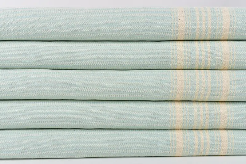 Monogramlı el havlu, yaz hediyesi, 40x18 pamuklu çizgili havlu, banyo havlu, gelin için hediye, monogramlı Türk havlu, kişiselleştirilmiş bulaşık havlu - 2