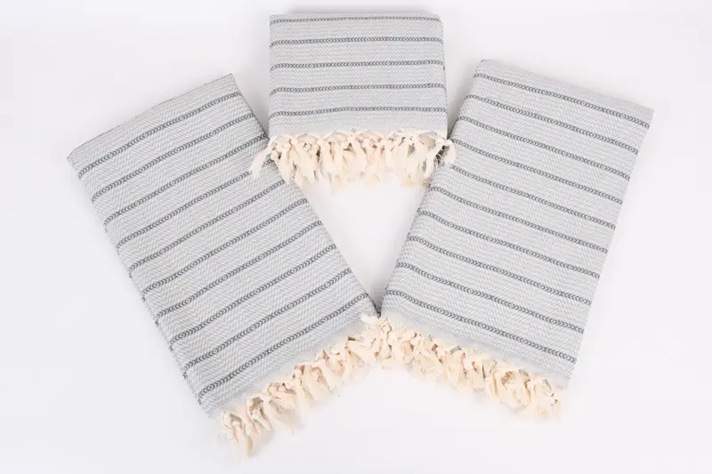 70x40 Cotton Striped Towel, Holiday Towel, Personalized Bridesmaid Gift, Christmas Gift, Bachelorette Party Gifts Bridesmaids, Fouta towel - 6