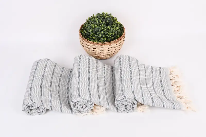 70x40 Cotton Striped Towel, Holiday Towel, Personalized Bridesmaid Gift, Christmas Gift, Bachelorette Party Gifts Bridesmaids, Fouta towel - 8