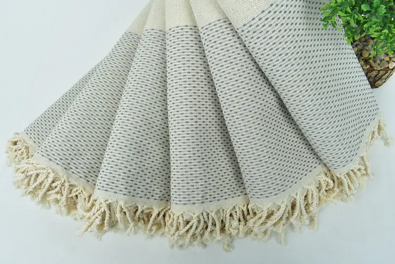 Personalized Turkish Towel, Spa Towel, Home Decor Gifts, Employee Gifts, Luxury towel, Handmade Turkish Towel, 70x40 Cotton Polka Dot Towel - 4