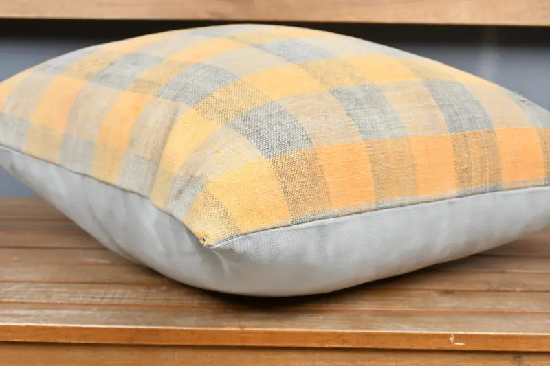 Boho Pillow Sham Cover, Vintage Kilim Pillow, Pillow Cover, Comfy Throw Pillow Case, Pillow for Couch, 20x20 Orange Cushion - 4