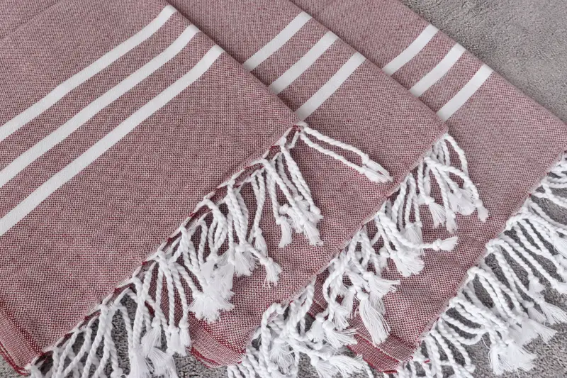 Wedding Anniversary Gift, Personalized Dish Towel, Home Decor Towel, 40x20 Cotton Striped Towel, Personalized Hand Towel, Monogram Kitchen Towel - 5