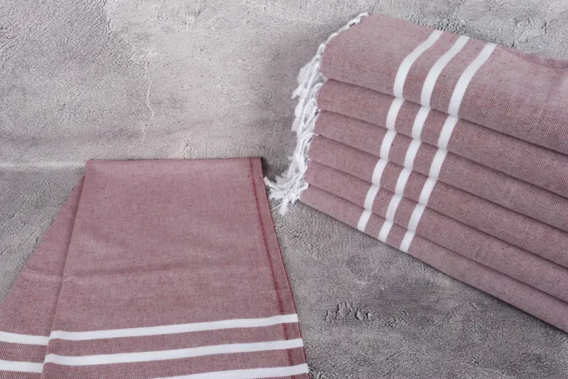Wedding Anniversary Gift, Personalized Dish Towel, Home Decor Towel, 40x20 Cotton Striped Towel, Personalized Hand Towel, Monogram Kitchen Towel - 2