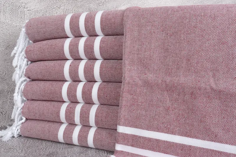Wedding Anniversary Gift, Personalized Dish Towel, Home Decor Towel, 40x20 Cotton Striped Towel, Personalized Hand Towel, Monogram Kitchen Towel - 1