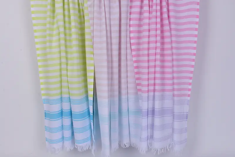 Sand-free towel, Bridal Shower Favor, Cotton towel, 36x7 Cotton Striped Towel, Turkish towel, Thin and lightweight Turkish peshtemal, Gym Towel - 8