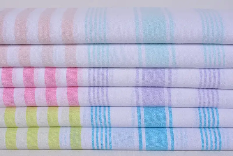 Sand-free towel, Bridal Shower Favor, Cotton towel, 36x7 Cotton Striped Towel, Turkish towel, Thin and lightweight Turkish peshtemal, Gym Towel - 2