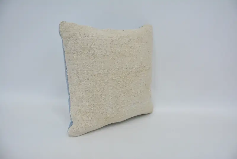 Kilim Pillow Cover, 12x12 White Pillow Cover, Pillow Sham, Boho Pillow, Pillow for Sofa, Boho Throw Cushion Cover, Authentic Pillow Sham - 3