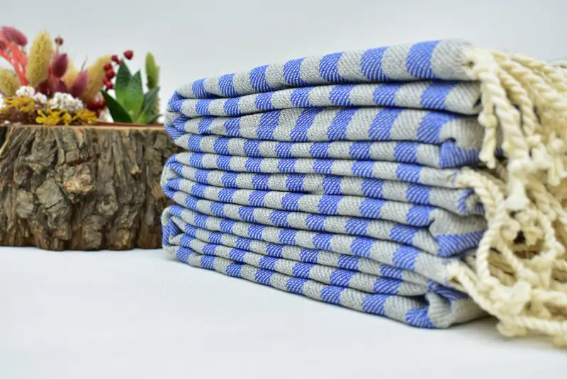 Turkish beach towel, Cute Beach Towel, 70x36 Cotton Striped Towel, Gym Towel, Bachelorette Party Favors, Handmade Gift, Personalized Gift For Her - 3
