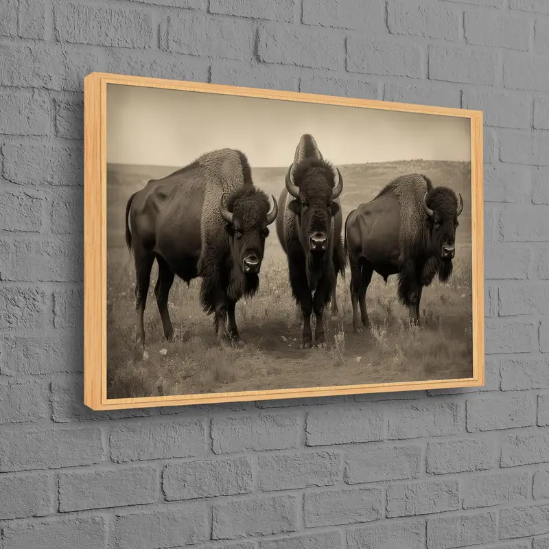 エレガントなファームハウス キャンバス: 男の洞窟のための野生動物アート