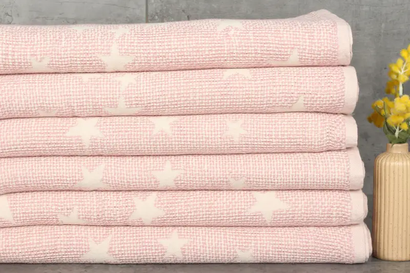 50x48 Cotton Star Design Towel, Bachelorette Gifts, First Wedding Anniversary Gift, Custom Gifts, Personalized Gifts, Bridesmaid Gifts - 2
