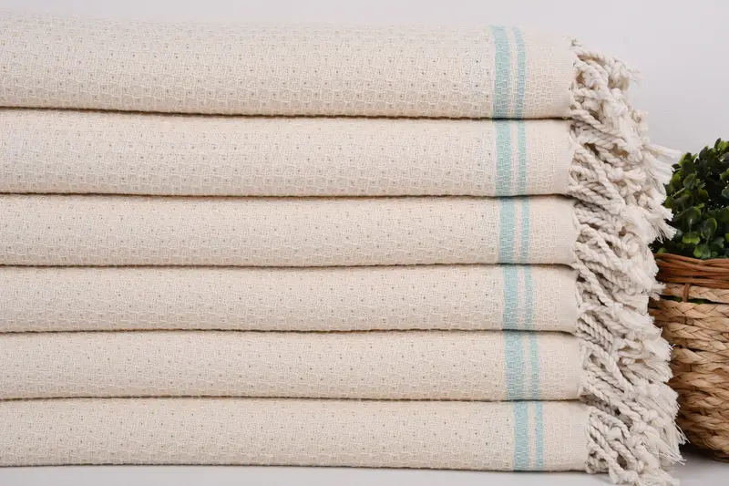 Gift For Her, Guest Towel, Housewarming Gift, Beach Size Towel, Summer Towel, Soft towel, 68x36 Cotton Striped Towel, Best Friend Gift Ideas - 2