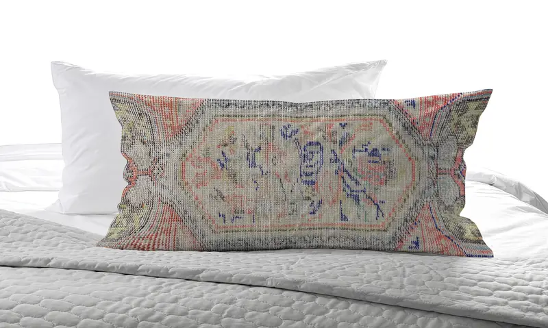 Handgefertigtes besticktes Southwestern-Wurfkissen, Vintage-Kissen für Couch