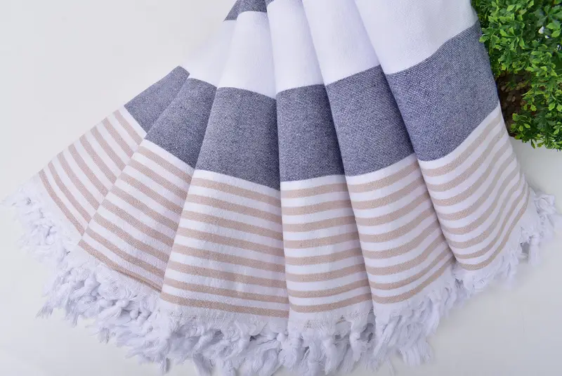 Cotton towel, Halloween Gifts, Bachelorette Party Decorations, 68x36 Cotton Striped Terry Towel, Peshtemal Towel, Housewarming Gift, Absorbent towel - 4