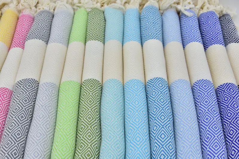 70x40 Cotton Diamond Towel, Wedding Favors, Large Beach Towel Personalized, Turkish bath towel, Monogram Beach Towel, Personalized Gift For Her - 4
