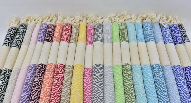 70x40 Cotton Diamond Towel, Wedding Favors, Large Beach Towel Personalized, Turkish bath towel, Monogram Beach Towel, Personalized Gift For Her - 7