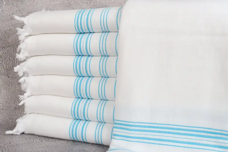 Bath Towel Personalized Terry Peshtemal Monogrammed Beige, 40x71 Inches