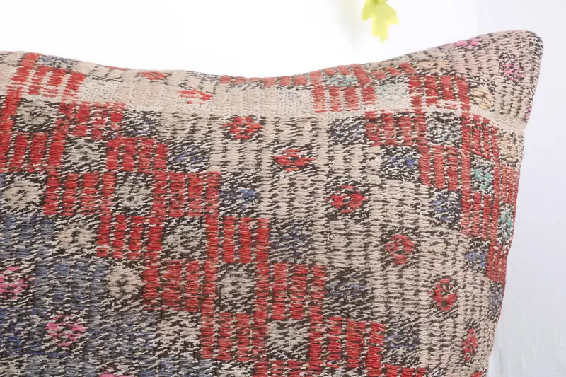 28x28 Blue Pillow, Accent Throw Cushion, Kilim Pillow Cover, Boho Pillow Sham Cover, Pillow for Sofa, Pillow Case - 5