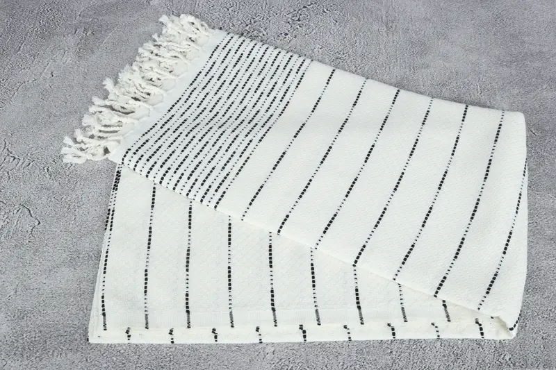 Maid Of Honor Gift, Customized Turkish Towel, Summer Towel, Wedding Gift, Best Beach Towel, Bridesmaid Gift Towel, 70x38 Cotton Striped Design Towel - 6