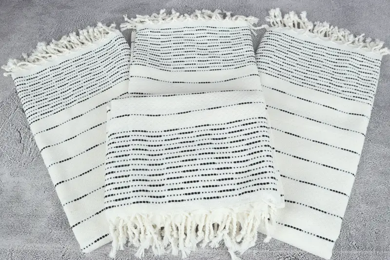 Maid Of Honor Gift, Customized Turkish Towel, Summer Towel, Wedding Gift, Best Beach Towel, Bridesmaid Gift Towel, 70x38 Cotton Striped Design Towel - 4