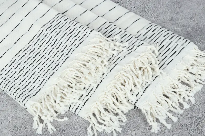 Maid Of Honor Gift, Customized Turkish Towel, Summer Towel, Wedding Gift, Best Beach Towel, Bridesmaid Gift Towel, 70x38 Cotton Striped Design Towel - 5