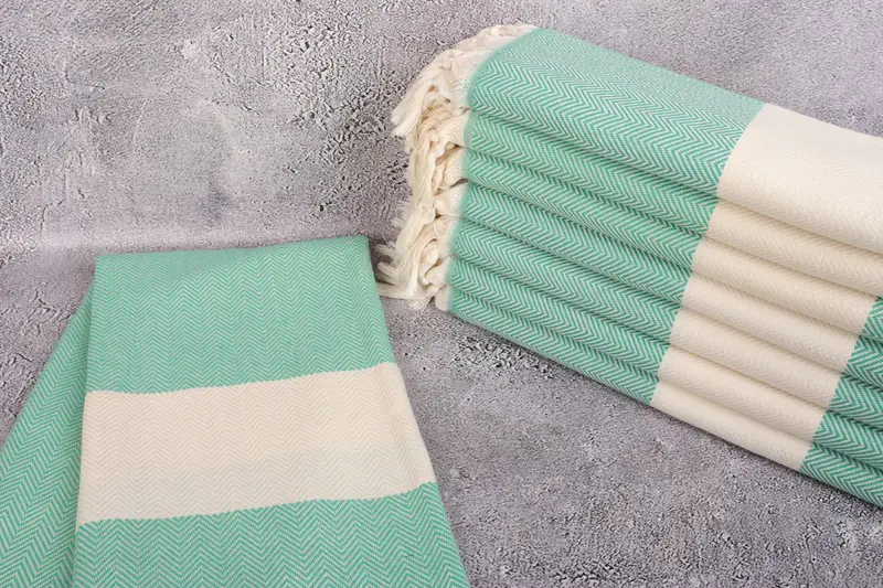 Wedding Gifts Towel, Custom Gifts, Best Beach Towel, 70x40 Cotton Herringbone Towel, Bridesmaid Towel, Quick-dry peshtemal, Turkish Bath Towel USA - 2